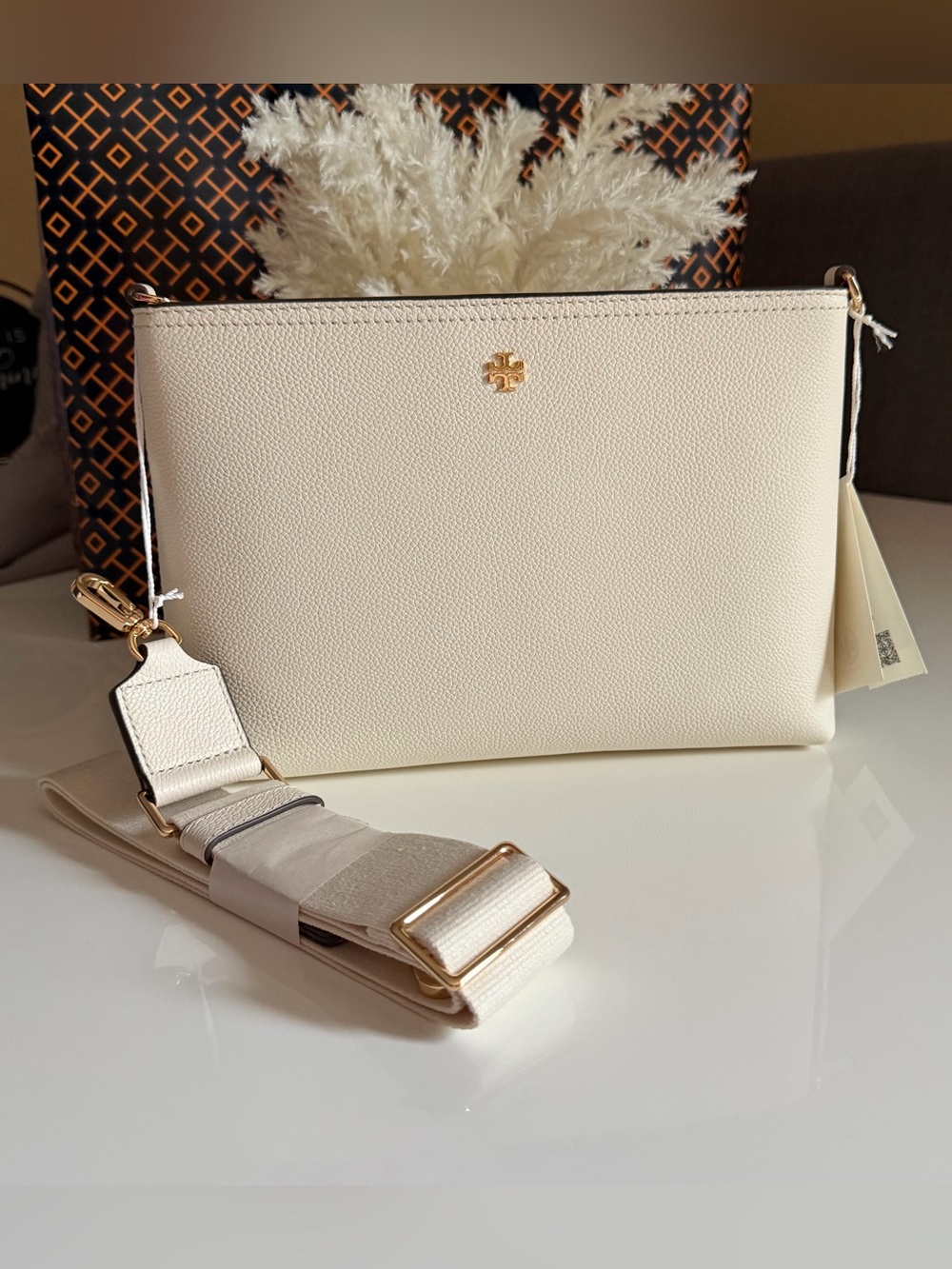 NWT, tory burch blake swingpack 148314 new ivory